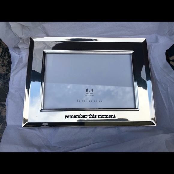 Pottery Barn Accents Pottery Barn Silver Frame Remember This Moment